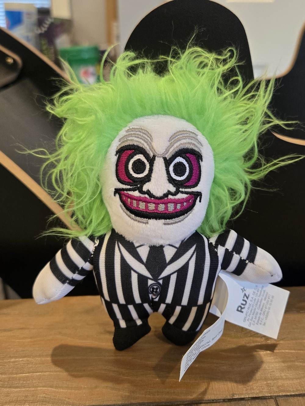 Beetlejuice Soft Plush Toy Keychain Horror Halloween Clip